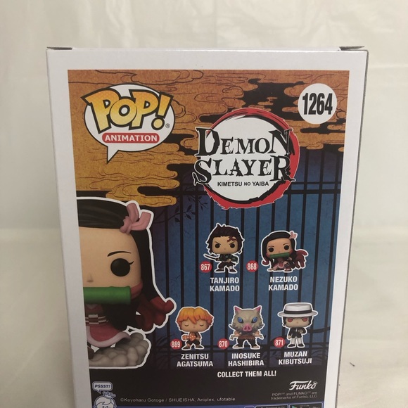 Nezuko Kamado Running Demon Slayer Funko Pop #1264 Animation BL Exclusive - New - Picture 5 of 8
